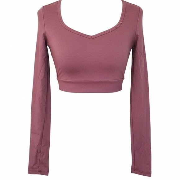 HALARA Women's SoftlyZero™ Plush Cut Out Cropped Yoga Sports Top X Small NWOT - Picture 2 of 6